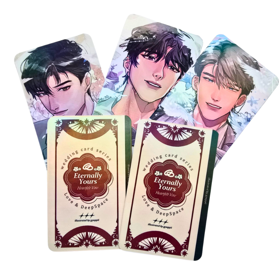 RANDOM Wedding Themed Photocards Love Otome Deepspace Zayne Rafayel Caleb Sylus Xavier