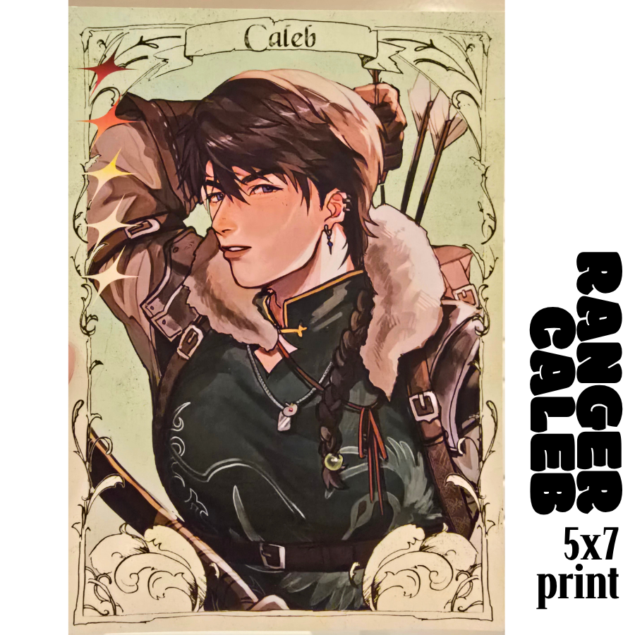 DND Ranger Caleb 5x7 Print | Leftover Rally Prize