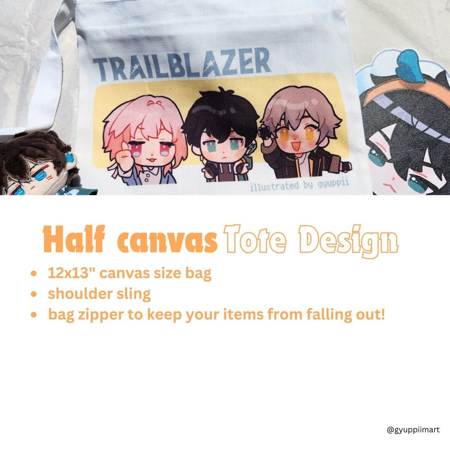 Honkai Star Rail Half-Tote Bag Over the shoulder sling