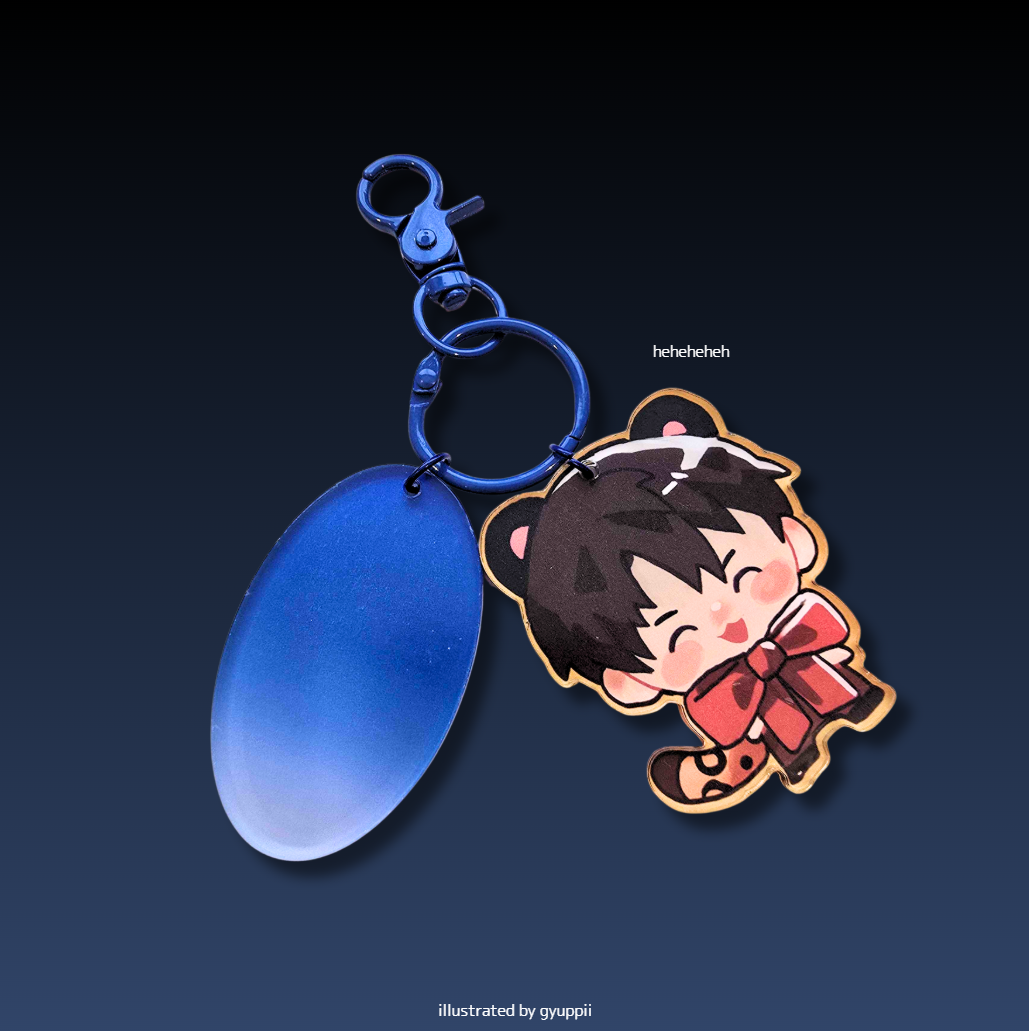 Leopard Caleb Layered Charm