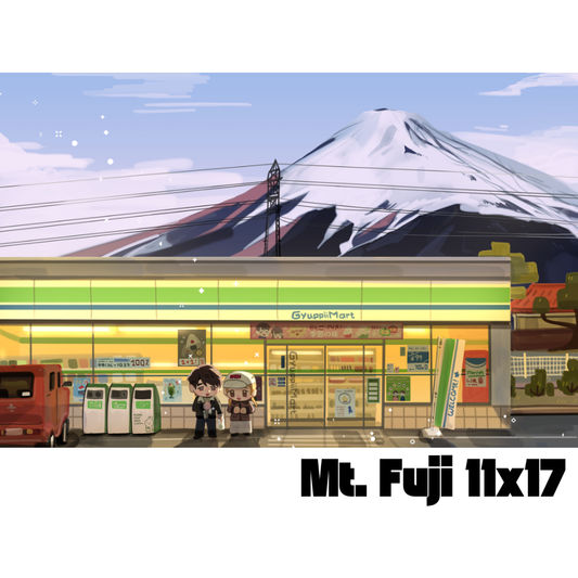 Mt. Fuji GYUPPIIMART POSTER 11x17