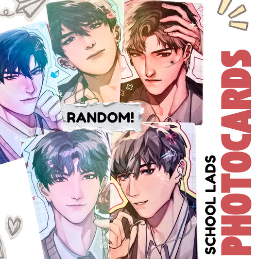 RANDOM SCHOOL Themed Photocards Love Otome Deepspace Zayne Rafayel Caleb Sylus Xavier