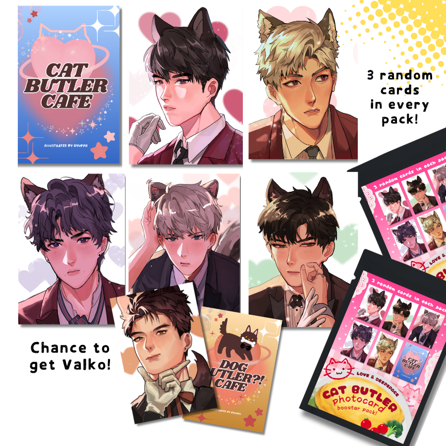 Cat ButlerThemed Photocards [Booster Pack - Contains 3 photocards] Love And Deepspace