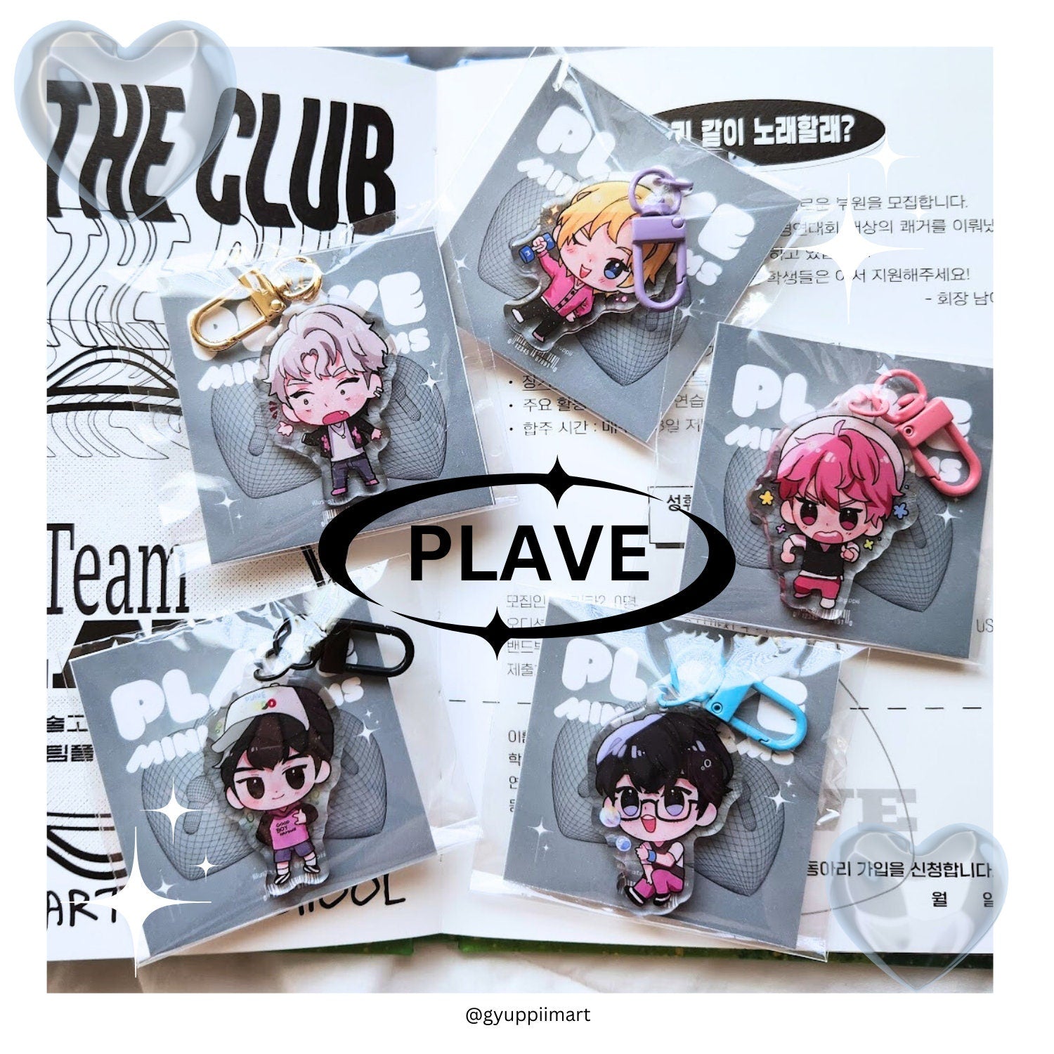 Virtual idol Mini Charms kpop keychains vtuber