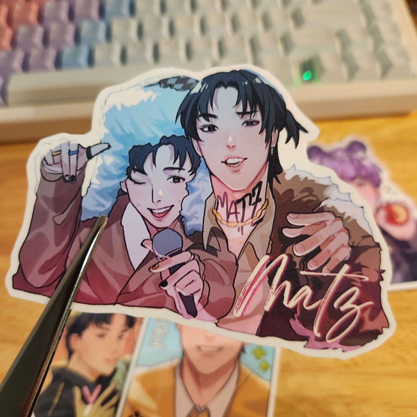 Cool Kpop Pirate Boys Stickers