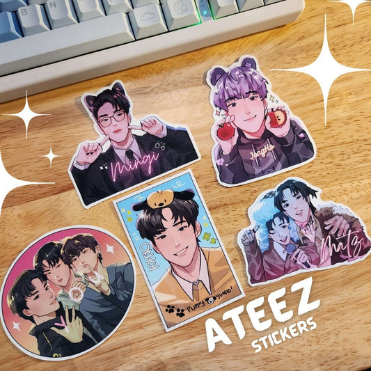 Cool Kpop Pirate Boys Stickers