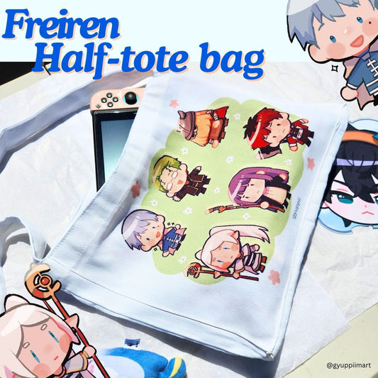 Wandering Mage Beyond Journey's End Anime Chibi Half Tote Bag