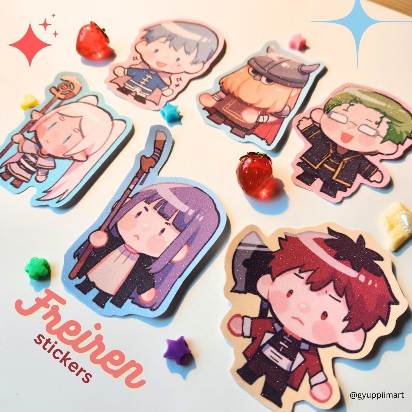 Wandering Mage Beyond the journey's end anime fantasy stickers