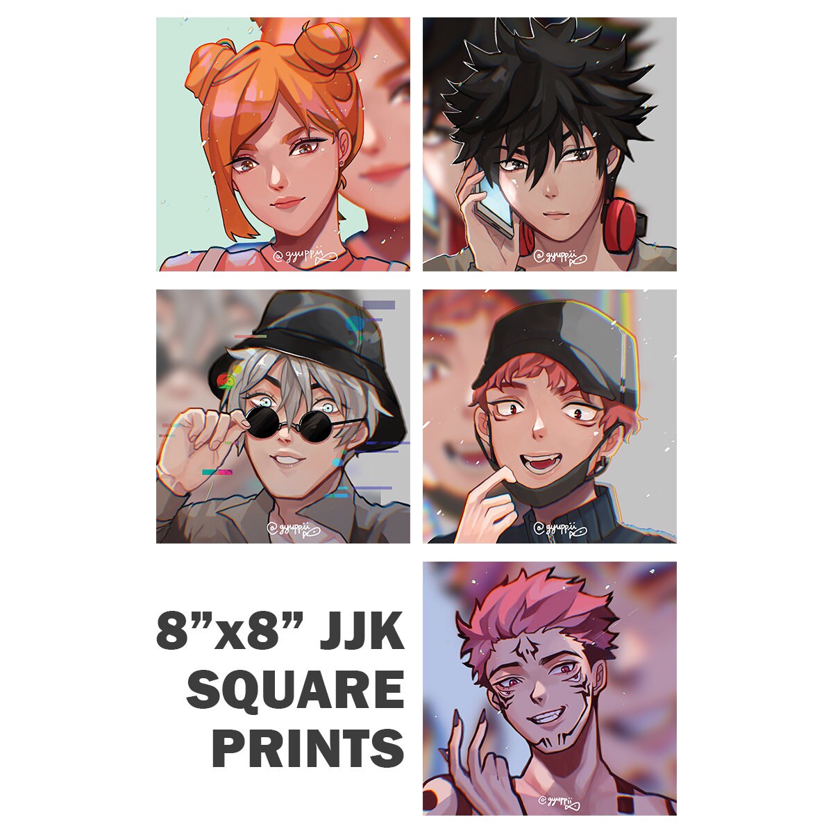 SALE Medium Anime Illustrated Prints