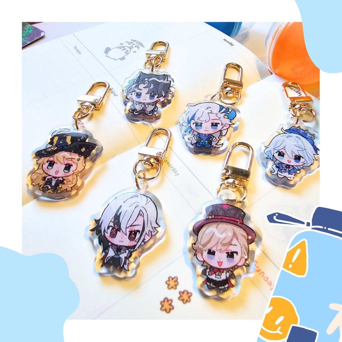 Fontaine Genshin Mini gummy charms