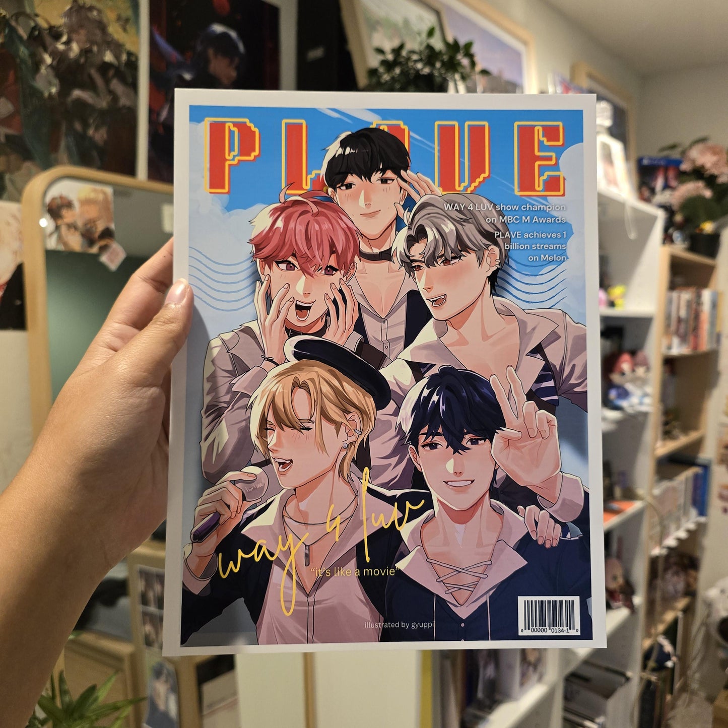 Virtual Idol Group Magazine Cover P*LAVE