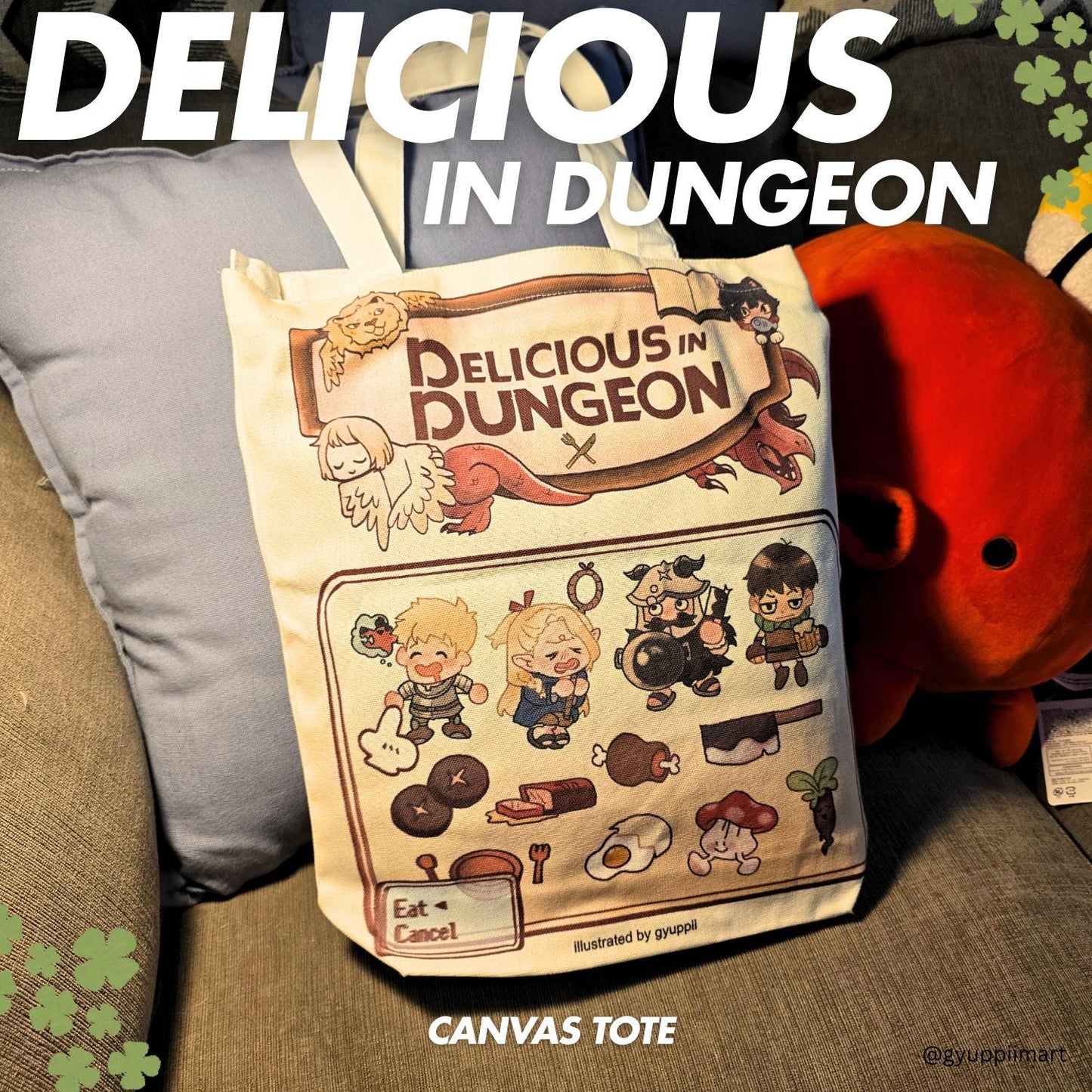 Delicious in Dungeon XL Tote Shoulder Bag Meshi