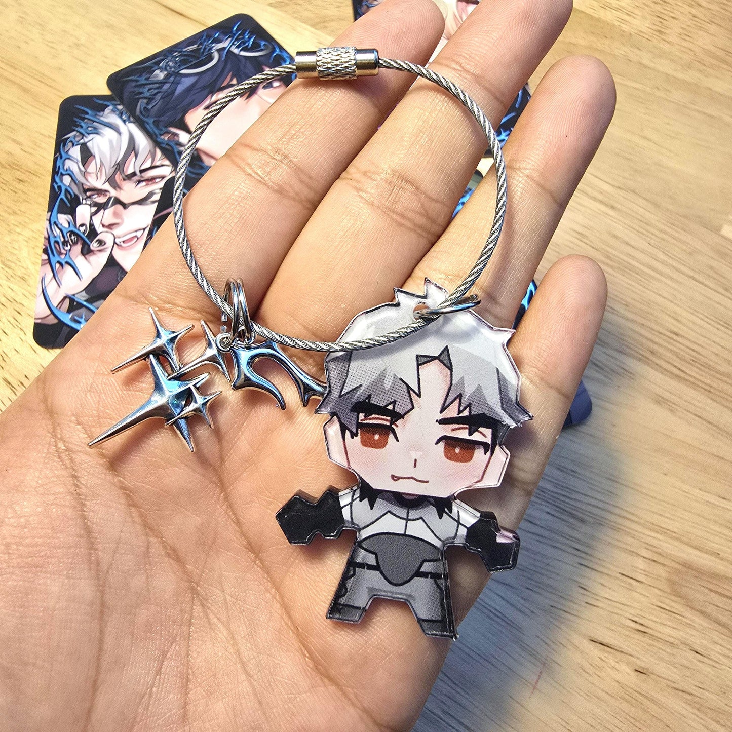 Virtual Idol Metallic Ring Charms PL*VE