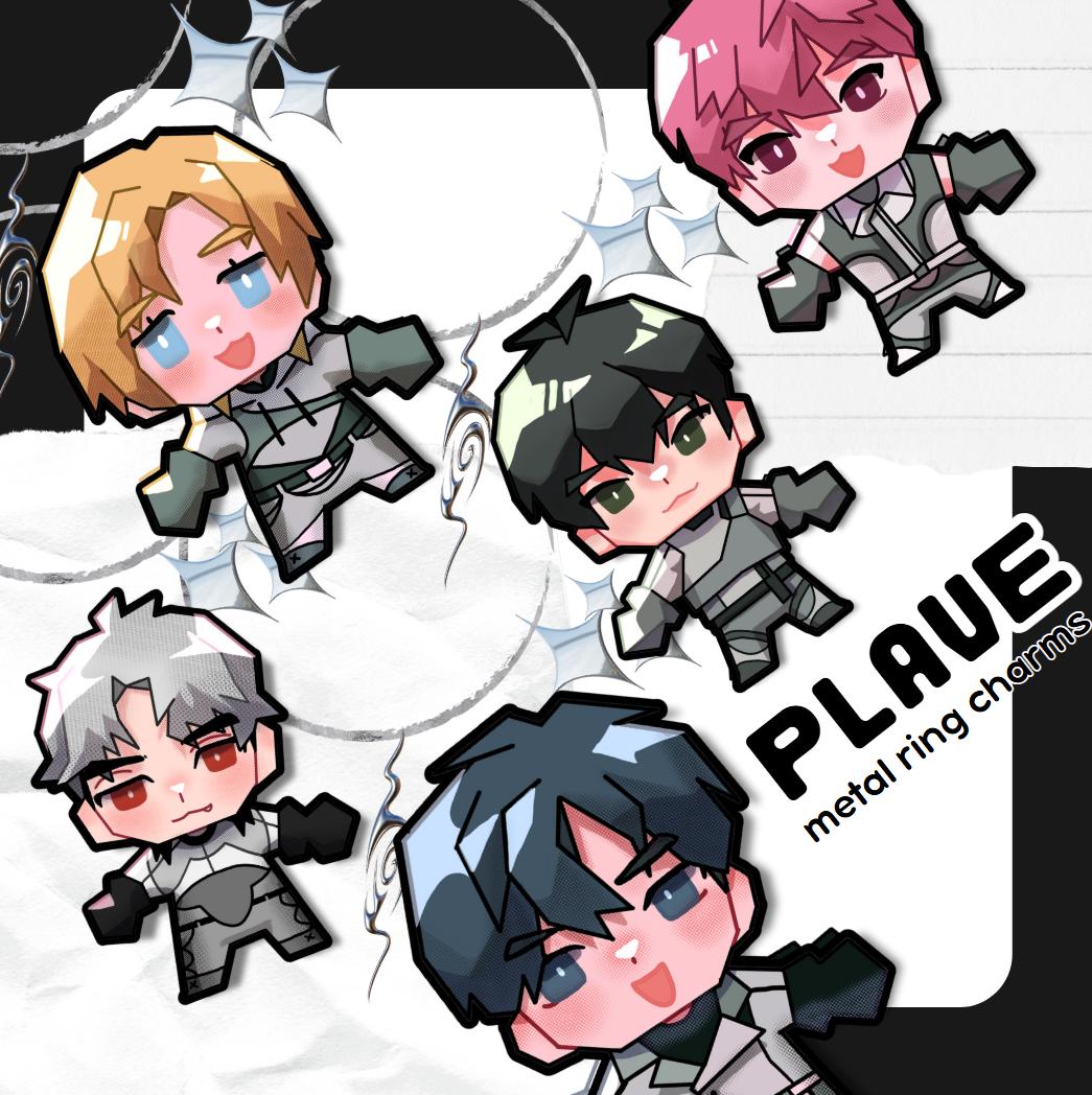 Virtual Idol Metallic Ring Charms PL*VE