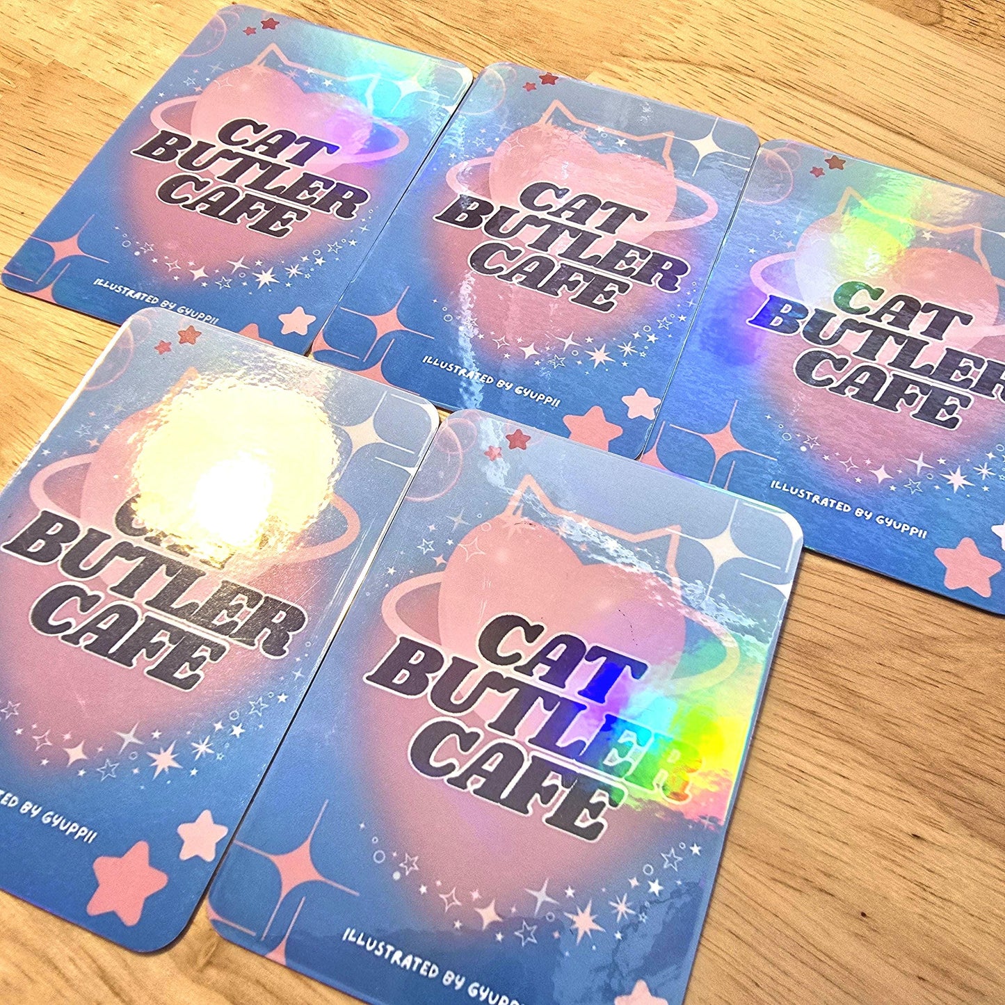 Cat Butler Photocards Love Otome Deepspace Zayne Rafayel Caleb Sylus Xavier