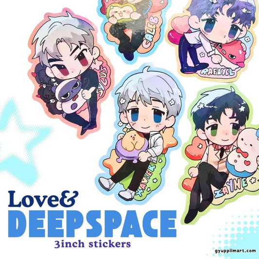 Love Otome Deepspace 3in Holo Stickers