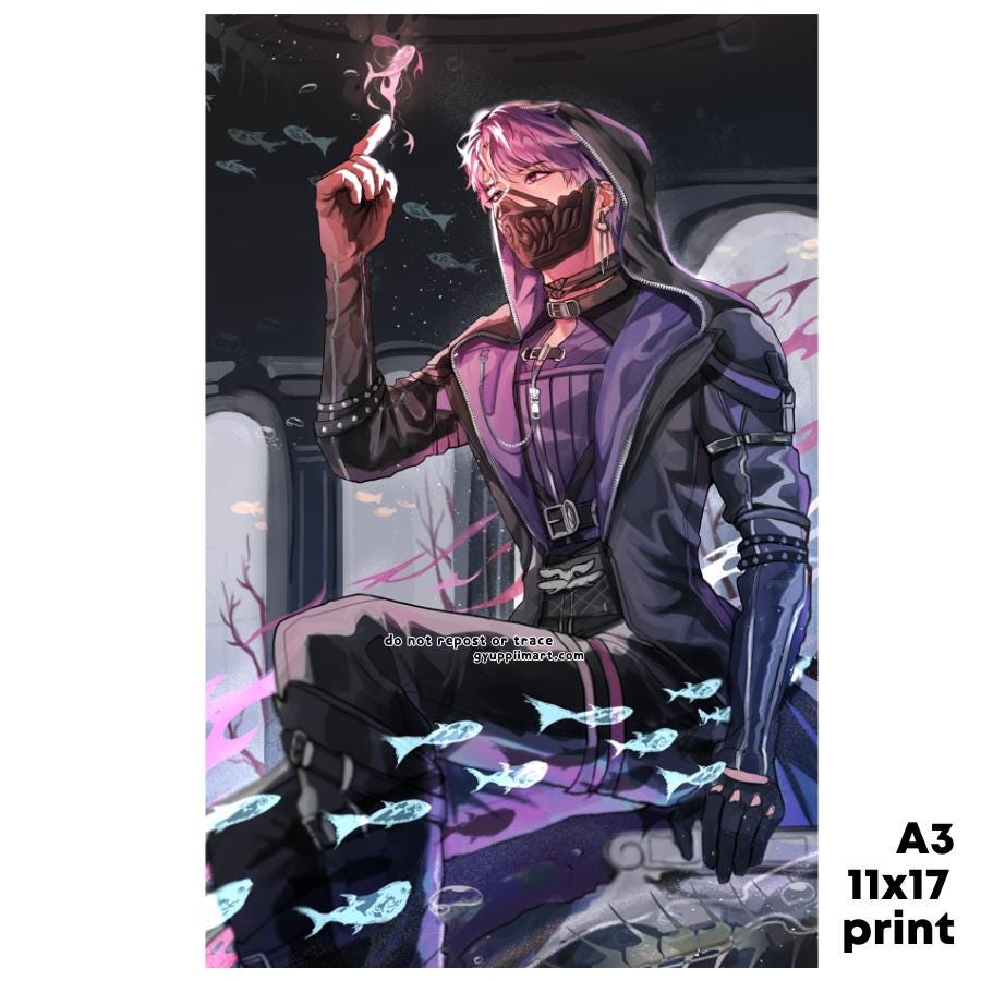 Love Otome Deepspace Abysswalker Rafayel Poster 11x17