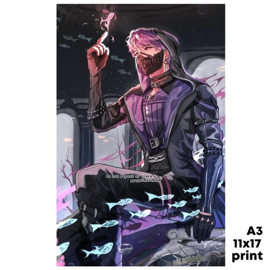 Love Otome Deepspace Abysswalker Rafayel Poster 11x17