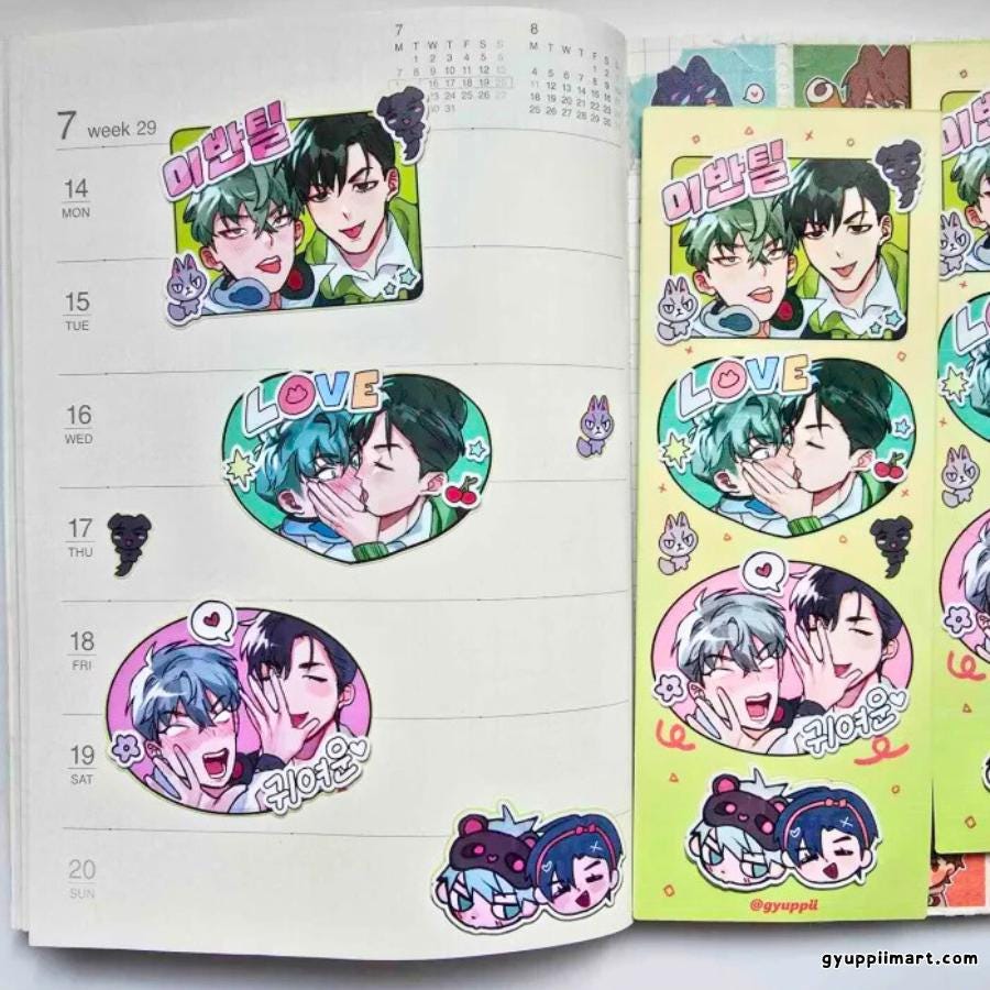 IvanTill Alien Stage Photobooth Sticker Sheet