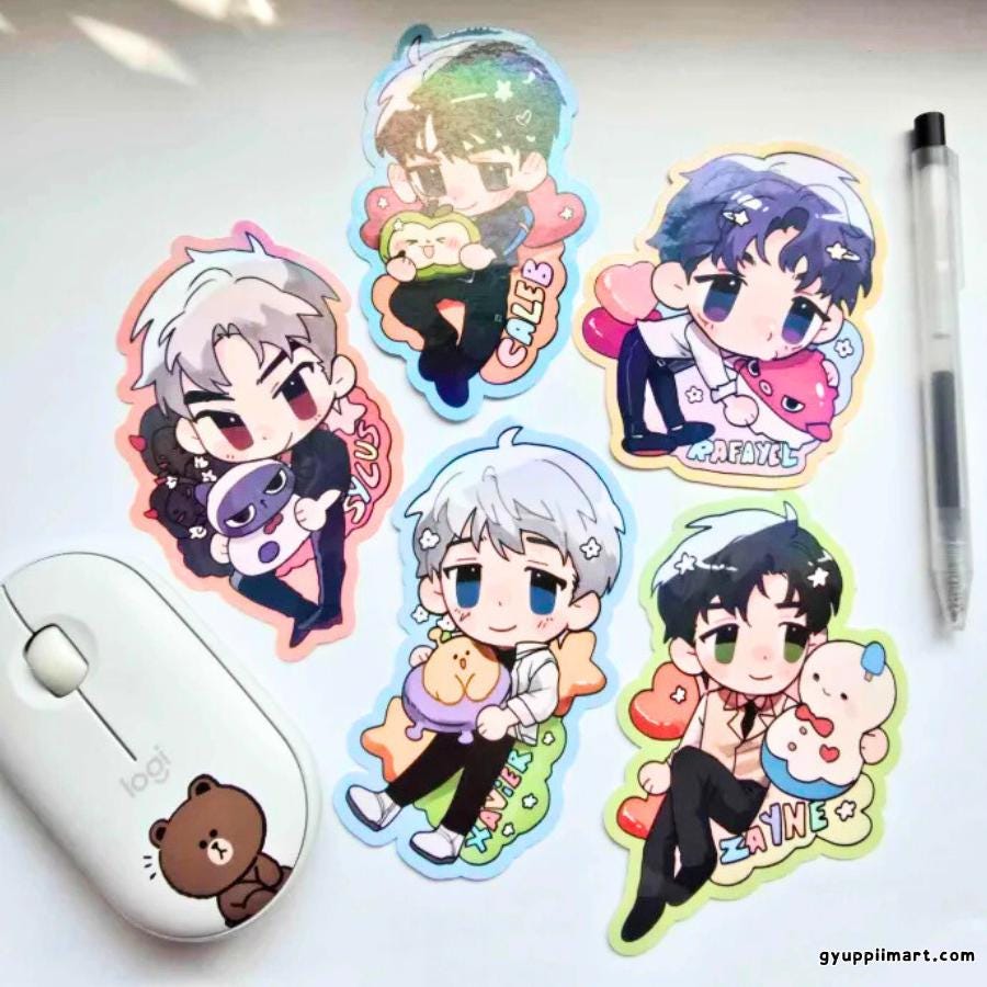 Love Otome Deepspace 3in Holo Stickers