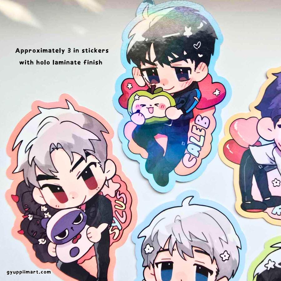 Love Otome Deepspace 3in Holo Stickers