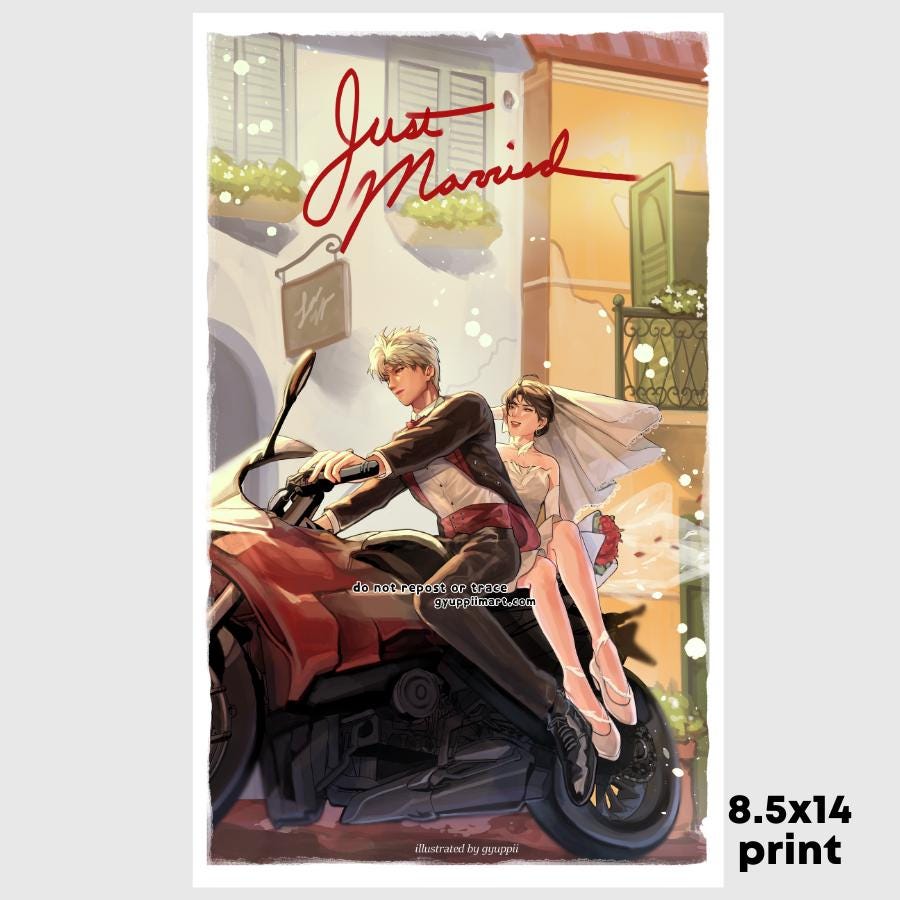 Love Otome Deepspace SylusMc Married Print 8.5x14