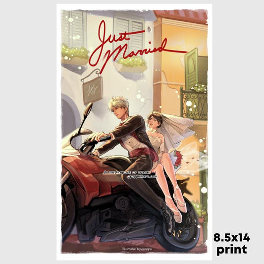 Love Otome Deepspace SylusMc Married Print 8.5x14