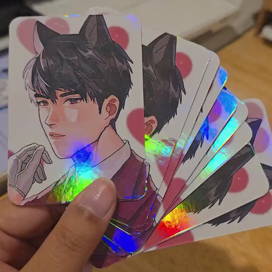 Cat Butler Photocards Love Otome Deepspace Zayne Rafayel Caleb Sylus Xavier