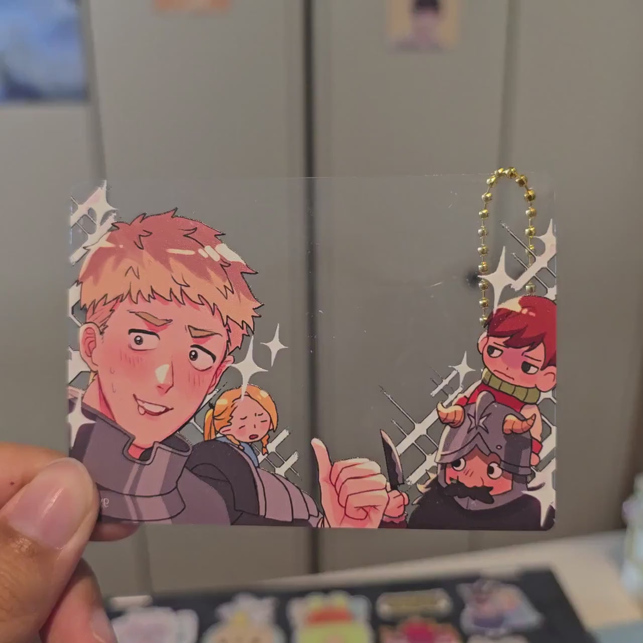Delicious in Dungeon Dungeon Meshi Clear PVC card photo prop charm