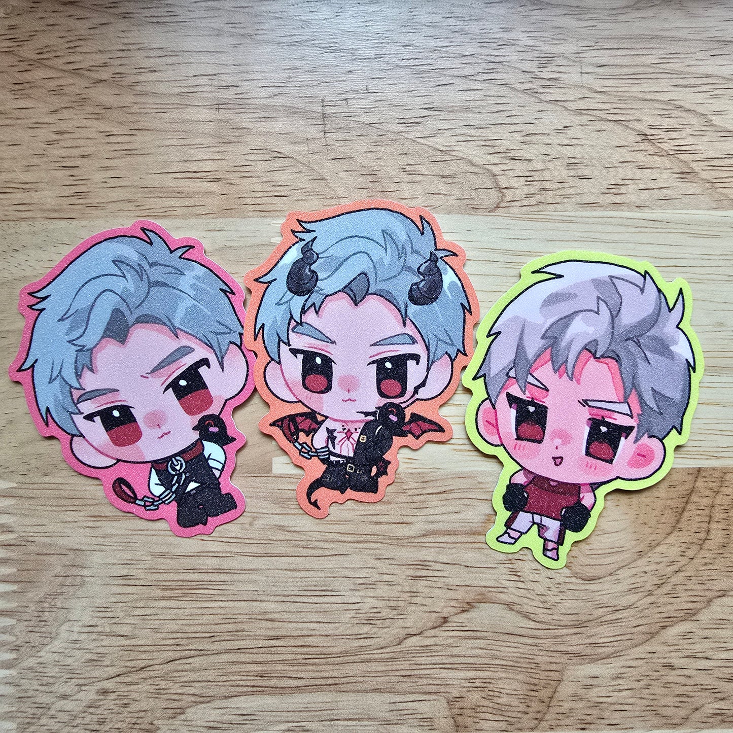 Love Otome Deepspace Glitter Stickers Sylus Xavier Zayne Rafayel Caleb