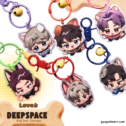 Dog Boys Love and Deepspace Bell Charms