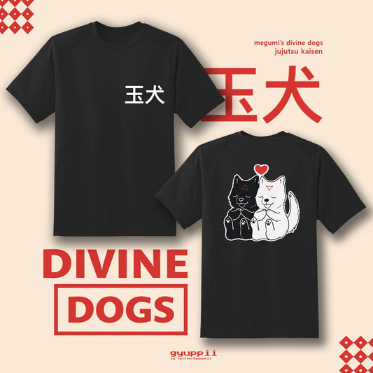 Divine Dogs Shikigami jujutsu anime tshirt