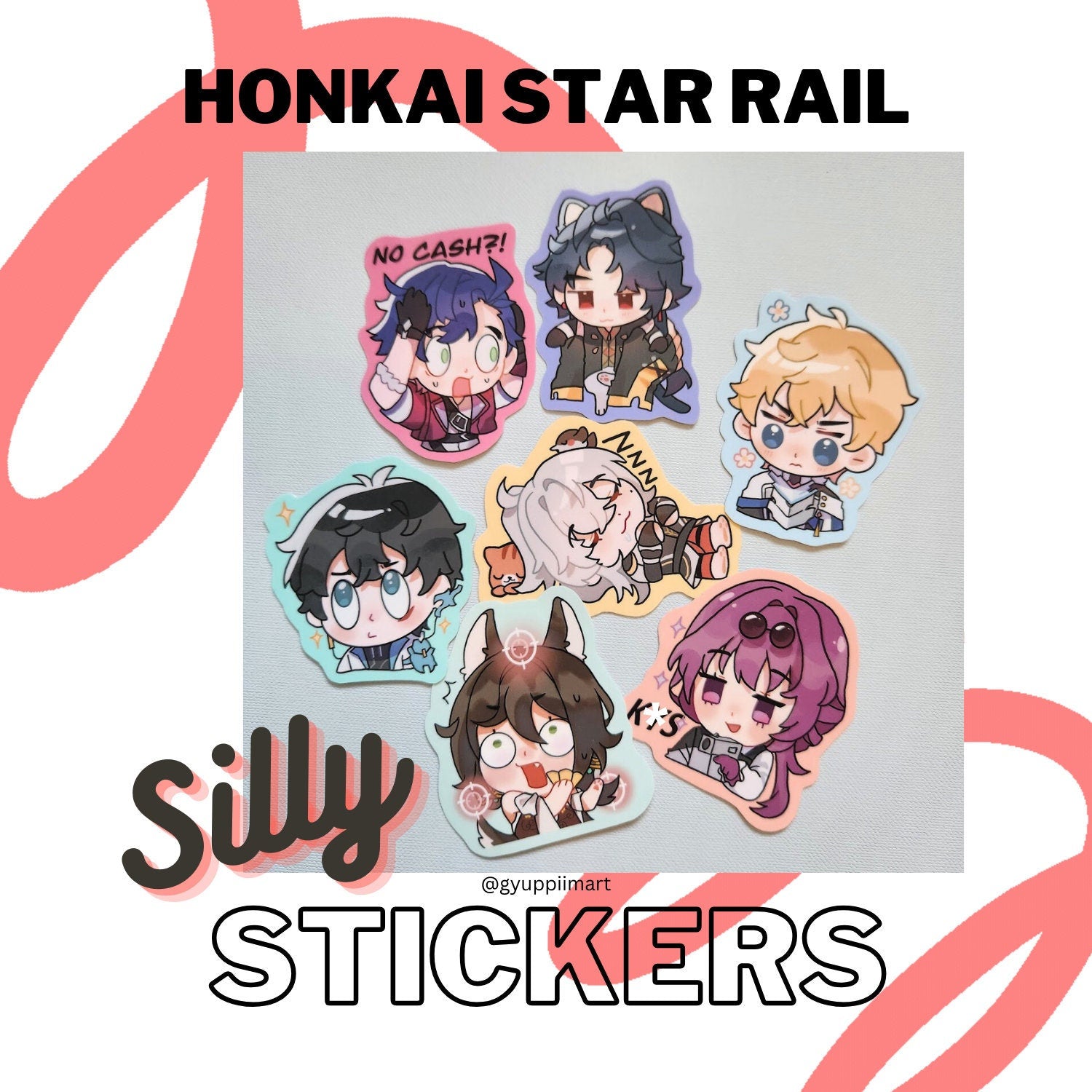 Silly Honkai Star Rail stickers Sampo Blade Dan Heng Jing Yuan Gepard Tingyuan Kafka